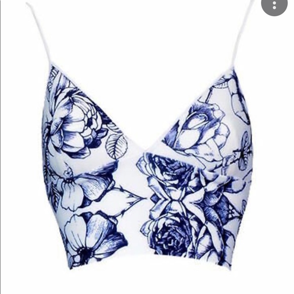 Clover Canyon birds of a feather neoprene crop top, size xs - Picture 1 of 7